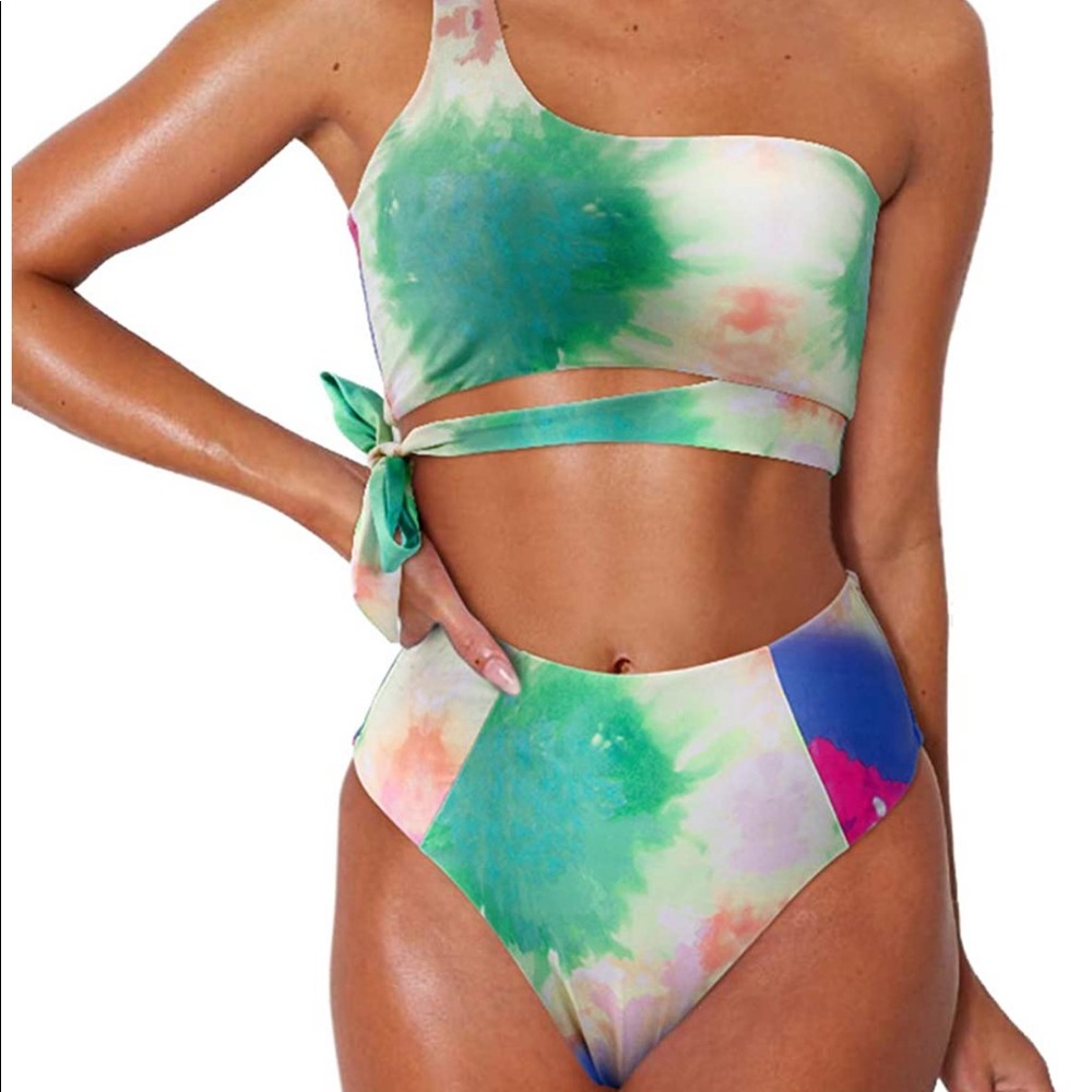 Wrap Cross High Waisted Bikini